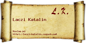 Laczi Katalin névjegykártya